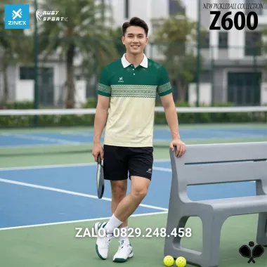 Áo Cầu Lông, Pickleball Zinex - Z600 - Nam