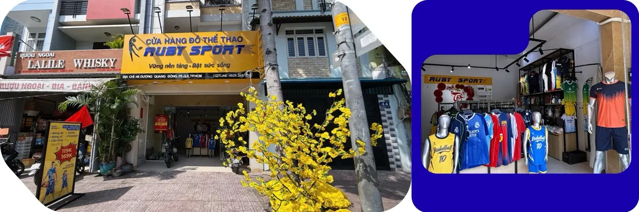 CỬA HÀNG ĐỒ THỂ THAO RUBY SPORT