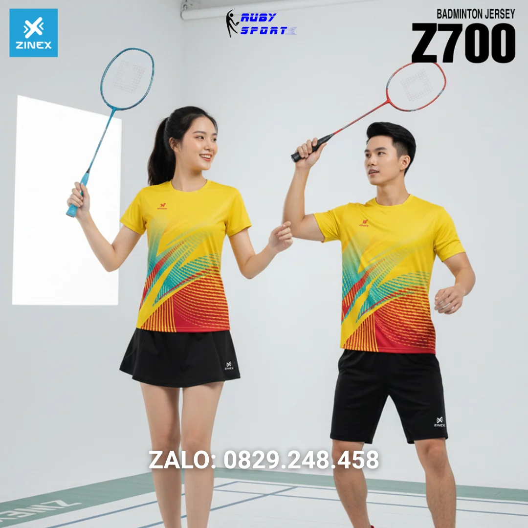 Áo Cầu Lông, Bóng Chuyền, Pickleball - Zinex - Z700 - Nam